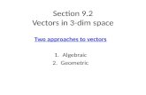 Section 9.2 Vectors in 3-dim space