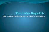 The Later Republic
