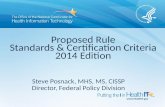 Proposed Rule Standards & Certification Criteria 2014 Edition