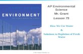 AP Environmental Science Mr. Grant Lesson  75