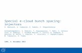 Special  e -cloud  bunch spacing:  injectors