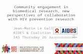 Jean-Marie Le Gall AIDES & Coalition Plus IAS Thursday 26 July 2012