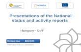 Presentations of the National status and activity reports