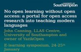 John Canning, LLAS Centre, University of Southampton and owner of  YazikOpen