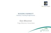 BUILDING CAPABILITY  Industry Training Programmes