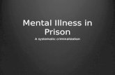 Mental  Illness in Prison