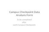 Campus Checkpoint Data Analysis Form