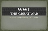 WWI  THE GREAT WAR