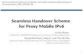 Seamless Handover Scheme  for  Proxy Mobile IPv6