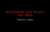 Billboards and Fliers for ADHD