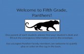 Welcome to Fifth Grade, Panthers!