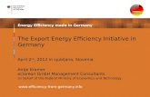 The Export Energy Efficiency Initiative in Germany