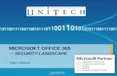 Microsoft Office 365 ~  Security Landscape