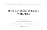 Ultra-peripheral collisions  with ALICE