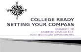 COLLEGE READY SETTING YOUR COMPASS
