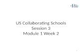 US Collaborating Schools Session 3 Module 1 Week 2