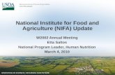 National Institute for Food and Agriculture (NIFA) Update