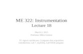 ME 322: Instrumentation Lecture 18