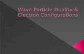 Wave Particle Duality & Electron  Configurations