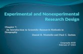 Experimental and  Nonexperimental  Research Design