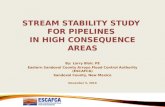STREAM STABILITY STUDY  FOR PIPELINES  IN HIGH CONSEQUENCE AREAS