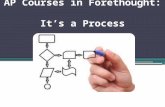 AP Courses in Forethought:  It’s a Process