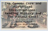 The Common Core and Historical Investigations: Reading History and The Panama Canal