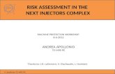 RISK ASSESSMENT IN THE  NEXT INJECTORS COMPLEX