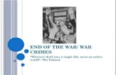 End of the War/ War Crimes