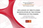 Influence of DBD plasma modification in the dyeing process Of Polyamide