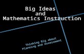 Big Ideas  and  Mathematics Instruction