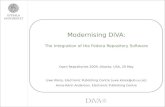 Modernising  DiVA : The Integration of the Fedora Repository Software