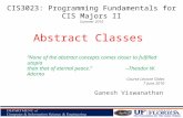 CIS3023: Programming Fundamentals for CIS Majors II Summer  2010