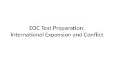 EOC Test Preparation: International Expansion and Conflict