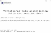Variational  data assimilation and forecast error statistics
