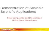 Demonstration of Scalable Scientific Applications