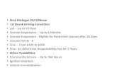 First Michigan DUI Offense  1st Drunk Driving Conviction  Jail – Up to 93 Days