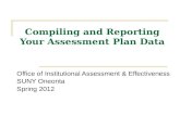 Compiling and Reporting Your Assessment Plan Data