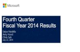 Fourth Quarter   Fiscal Year 2014 Results