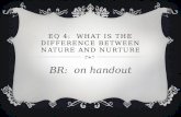 EQ 4:  What is the difference between nature and nurture