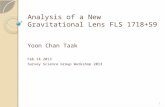 Analysis of a New Gravitational Lens FLS 1718+59