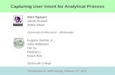 Capturing User Intent for Analytical Process
