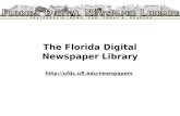 The Florida Digital Newspaper Library ufdc.ufl/newspapers