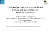 Optimal protocols and optimal transport in stochastic  termodynamics