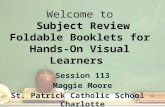 Welcome to  Subject  Review Foldable Booklets for  Hands-On  Visual Learners