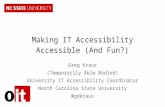 Making IT Accessibility Accessible (And Fun?)