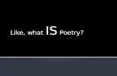 Like, what  IS  Poetry?