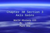 Chapter 30 Section 3 Axis Gains