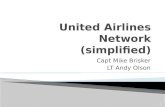 United Airlines Network (simplified)