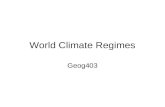 World Climate Regimes